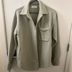 Aritzia TNA hemlock button up (polar fleece)